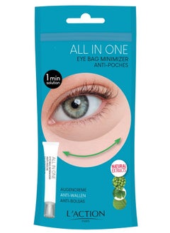 L'Action Paris All In One Eye Bag Minimiser Natural Plant Based Cream Minimises Tired Eyes And Eye Bags Vitamin E Softens And Hydrates Skin Youthful Complexion 20Ml  - Image 3