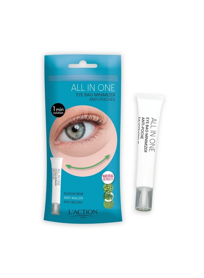 L'Action Paris All In One Eye Bag Minimiser Natural Plant Based Cream Minimises Tired Eyes And Eye Bags Vitamin E Softens And Hydrates Skin Youthful Complexion 20Ml - Image 1