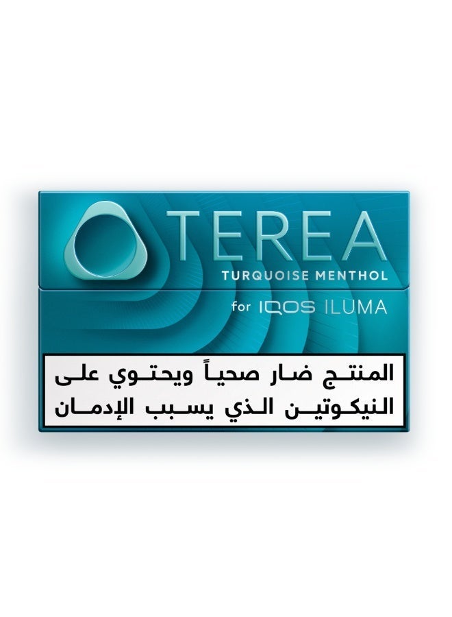 Buy Terea Turquoise Menthol Selection Tobacco Sticks Single Pack -  Packaging might vary Online | 15 Minutes Instant Delivery | Fastest  Delivery in Riyadh, and the KSA | noon Minutes
