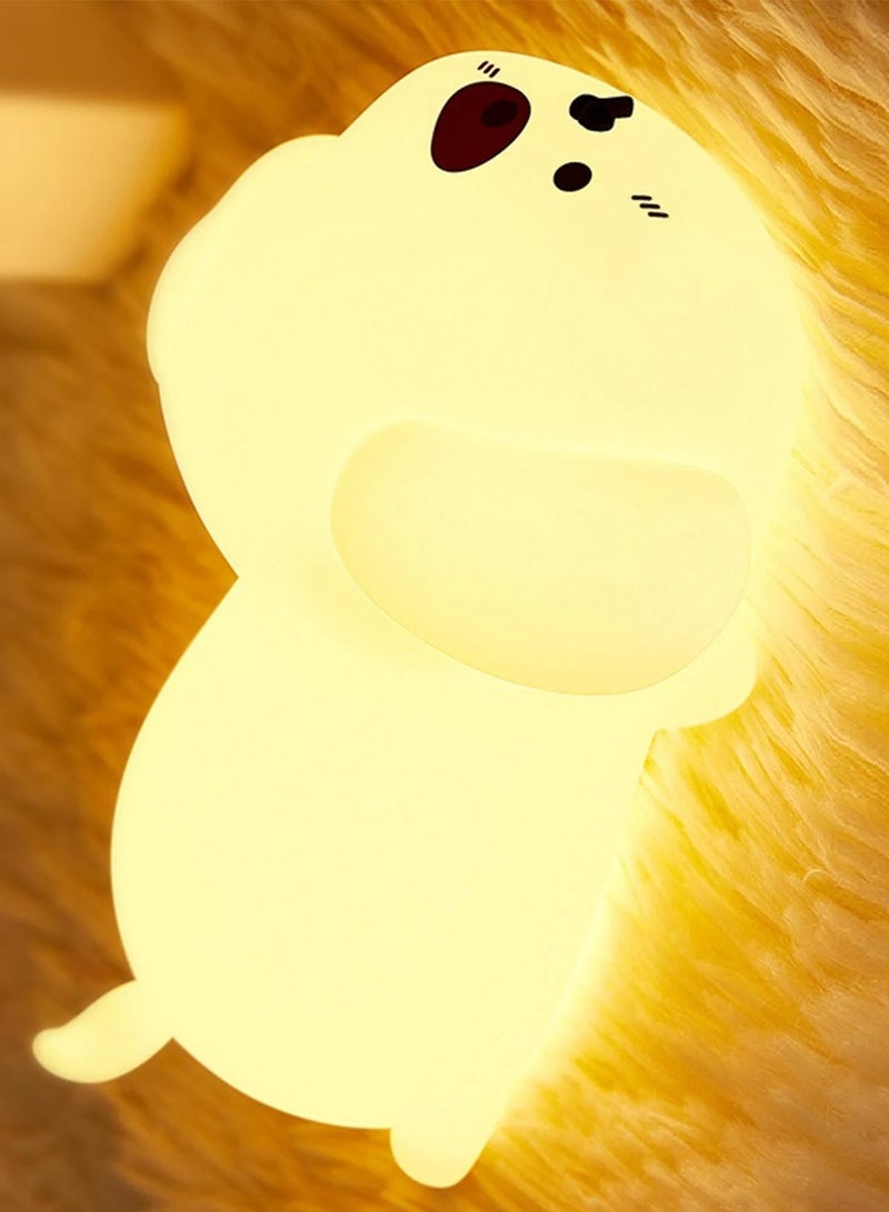 راكسوم مصباح الليلي للأطفال - 3 أوضاع إضاءة، قابل للتعتيم مع مؤقت، تحكم باللمس، ضوء ليلي من السيليكون، قابل لإعادة الشحن عبر USB، ضوء رضاعة لطيف للأطفال - Image 4