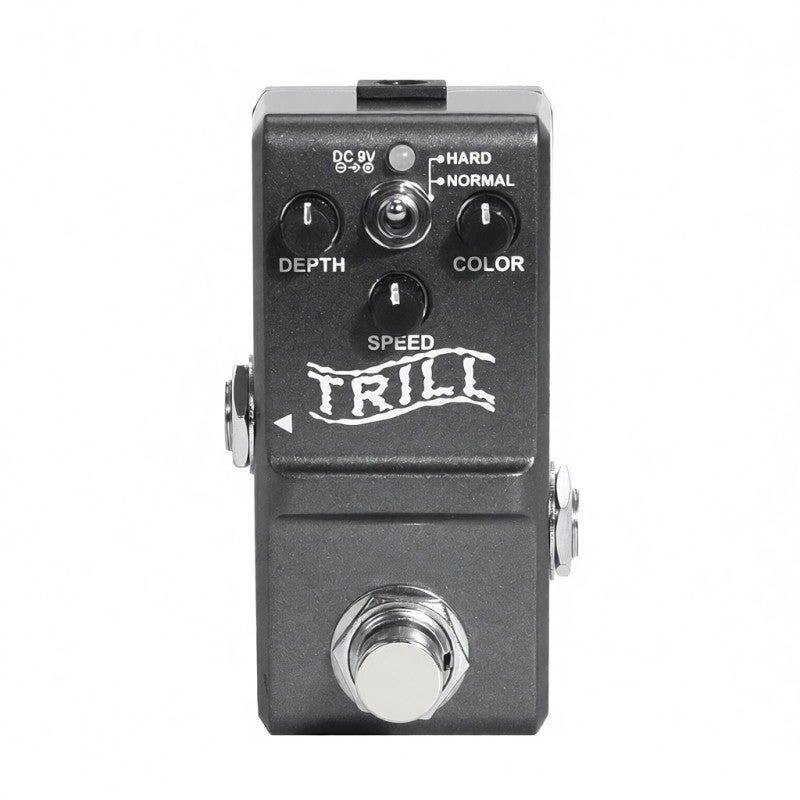 Rowin Optical Tremolo Guitar Pedal with EQ Circuit for Surf Music - Photoelectric Tremolo Tone Modulation Pedal with True Bypass for Pulsating Waves - Image 1