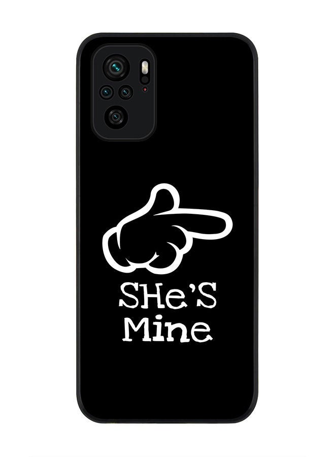 Stylizedd Rugged Black edge case for Redmi Note 10S/Redmi Note 10 4G Slim fit Soft Case Flexible Rubber Edges Anti Drop TPU Gel Thin Cover - She's mine - Image 1