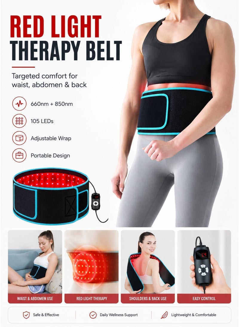 هيومان جوي حزام العلاج بالضوء الأحمر لتخفيف الألم وتسريع الشفاء - Image 1
