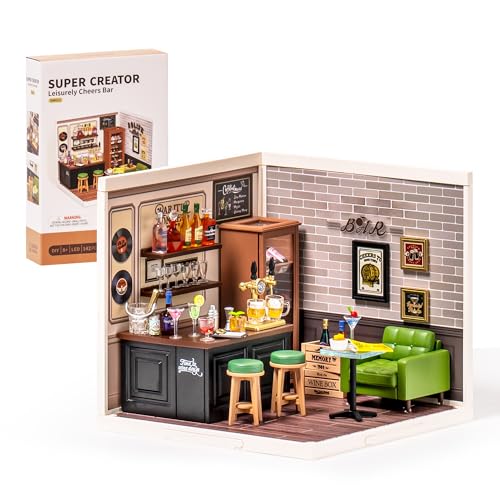 Wowood Super CreatorMini Blocks Model Building Set for Adults Miniature Plastic House Kit Super StoreBuilding Blocks Toys for Teens 812 DIY CraftsHobbies for TeensAdults Leisurely Cheers Bar - Image 1
