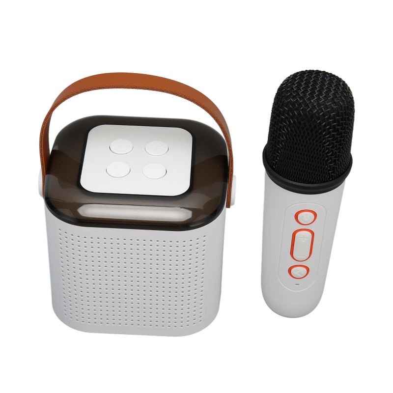 Pink Portable Karaoke Machine With Wireless Microphone Bluetooth Speaker RGB Lights For Home Party - Image 2