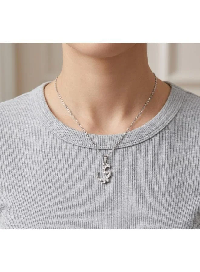 روفو Arabic Letter 'Yaa' Necklace 18k Gold Plated