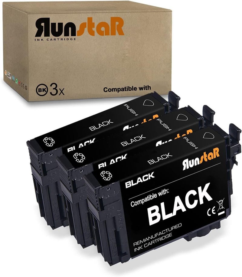 Run Star Remanufactured for 200XL Black Ink Cartridge Replacement for Epson 200XL T200XL T200 for Expression Home XP200 XP300 XP310 XP400 XP410 Workforce WF2520 WF2530 WF2540 Printer 3 Black - Image 2