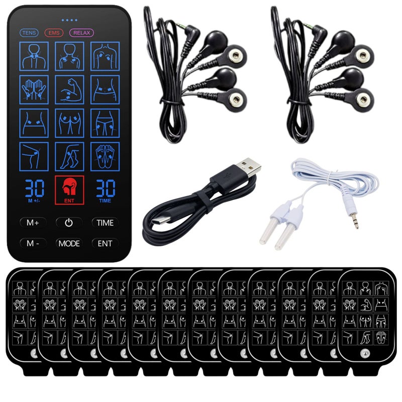 Digital Meridian Physiotherapy Instrument Dual-Channel Low-Frequency Pulse Massager Electronic Pulse Massager Massage Paste - Image 1