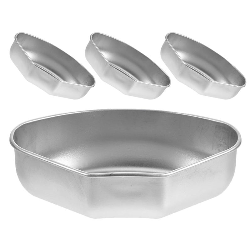 Stainless Steel Food Steamer 4 Piece Set with Trays for Vegetables Fish Seafood Cooking - Image 2