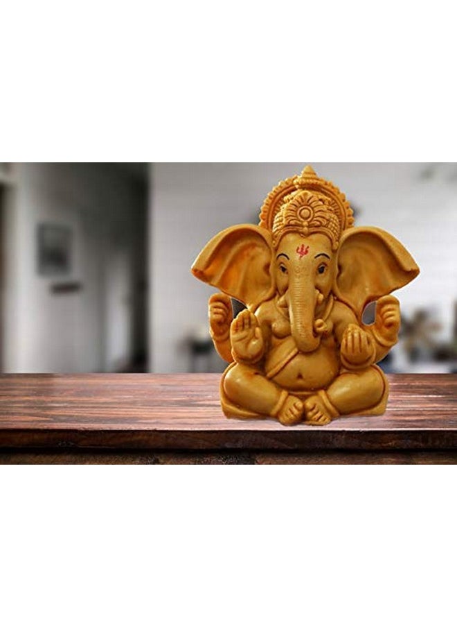 ascension Handcrafted Ganesha Beautiful Lord Ganesha Idol Figurine Showpiece Sculpture Hindu Polyresin Car Dashboard Ganesh Ji Statue Brown - pzsku/Z3966308D85D0E0CF181CZ/45/_/1737806296/c081fc05-fe5b-4016-9918-1aebfb991594