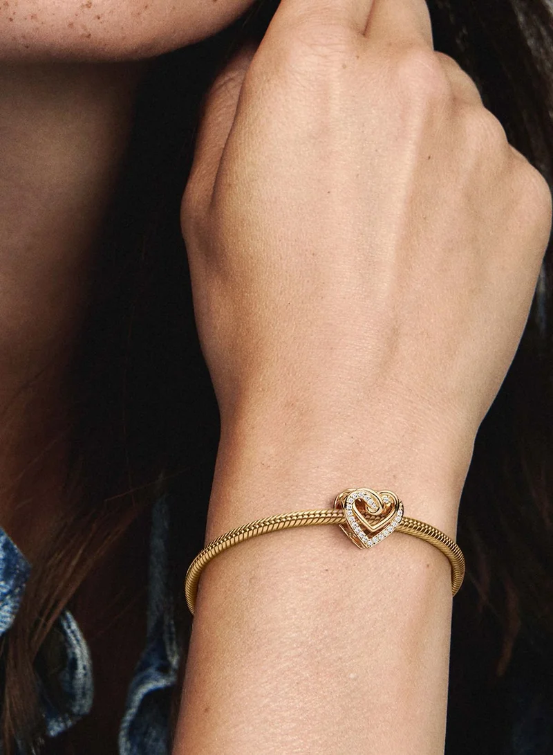 PANDORA Sparkling Entwined Hearts Charm