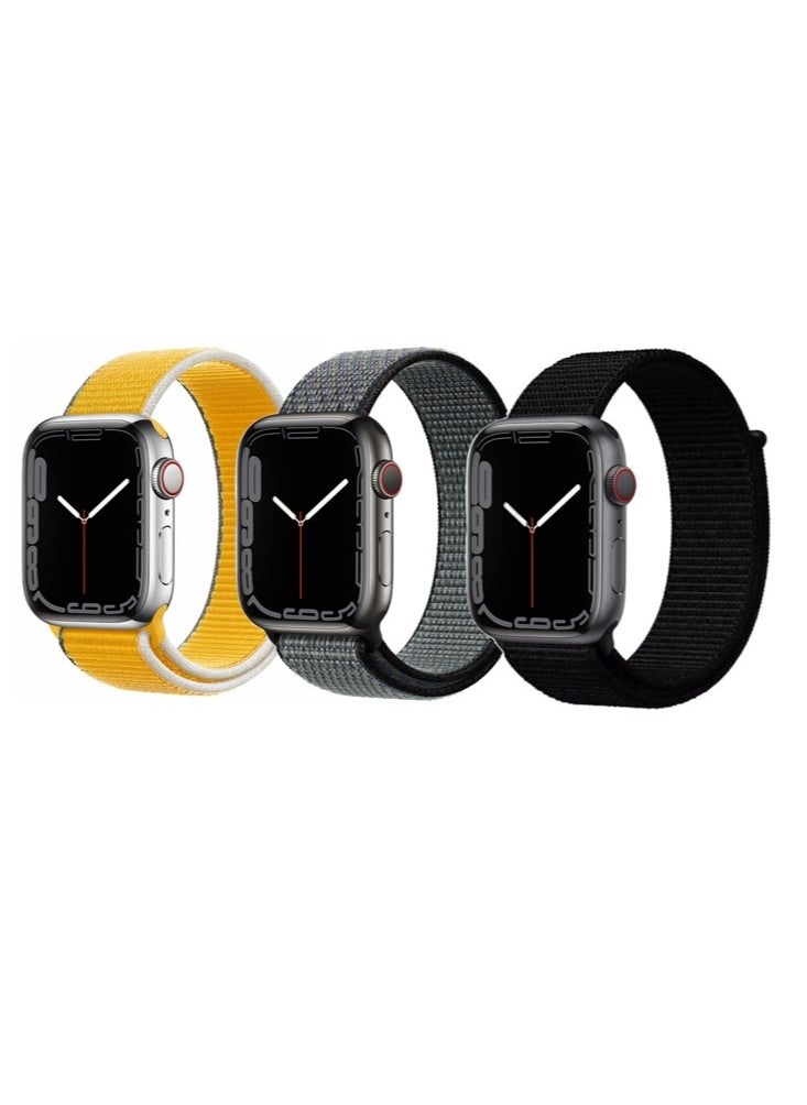 بيرفيي 3 قطع لتبديل سوار الساعة لساعة Apple Watch بأحجام 41/40/38 ملم من السلسلة 8/7/6/5/4/SE.  - Image 1