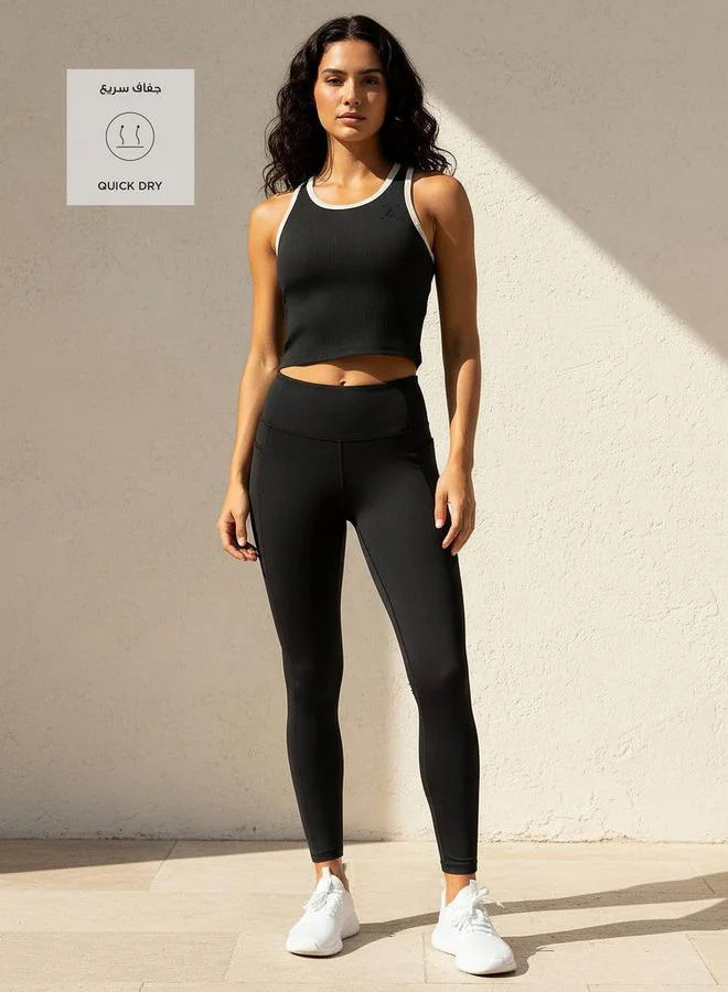 Splash Active Black Women Racerback Tank Top for Women | Best Price UAE