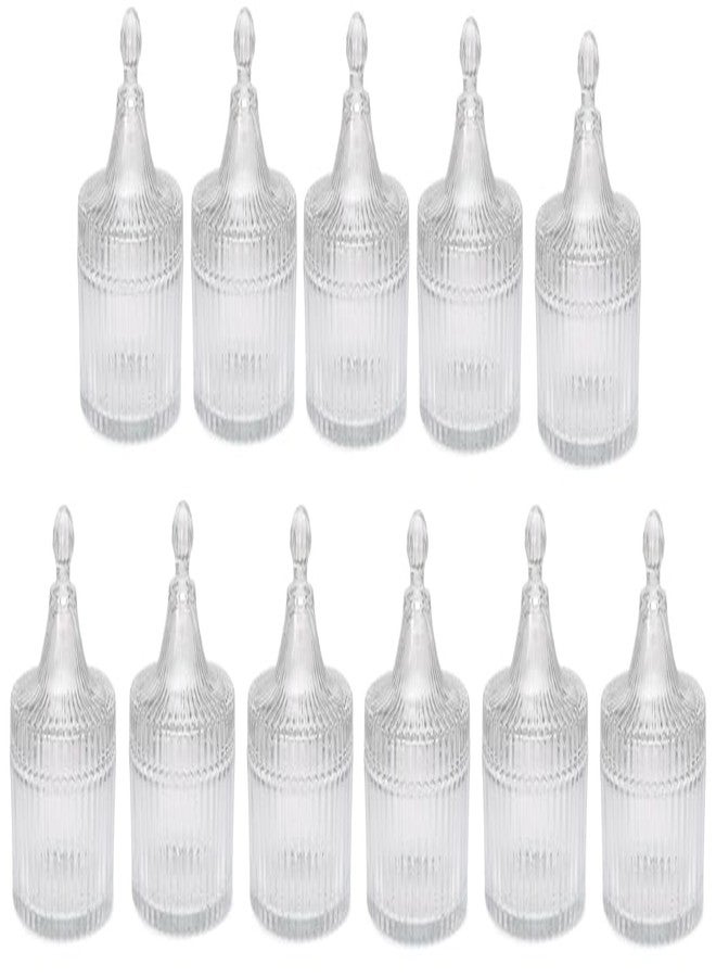 1st Time Stylish & Clear Candy Jar for Candy, Cookies, Dishes and Biscuit, Pack of 11, 300 Ml, 10 X 10 X 12 CM - Image 1