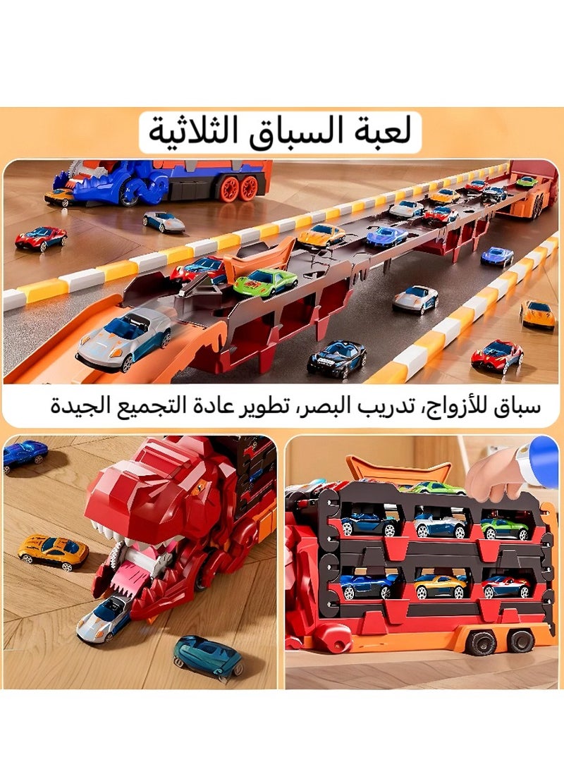 سيارة من معدن سهل  التخزين على مسار منزلق على شكل سيارة، لعبة تعليمية للأطفال، مثالية كهدية ترحيب أو هدية عيد ميلاد للأطفال. - Image 2