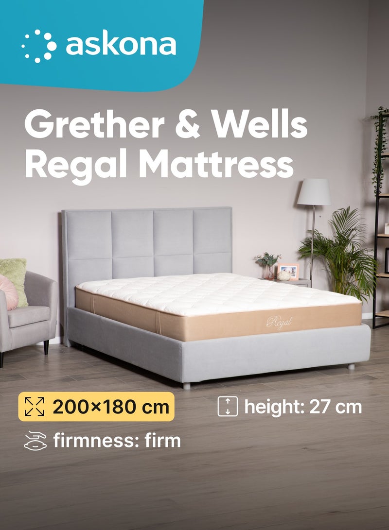 Askona Hand Made Mattress Grether And Wells Regal with independent Pocket Spring 200x180x27 cm (LxWxH) - Image 1