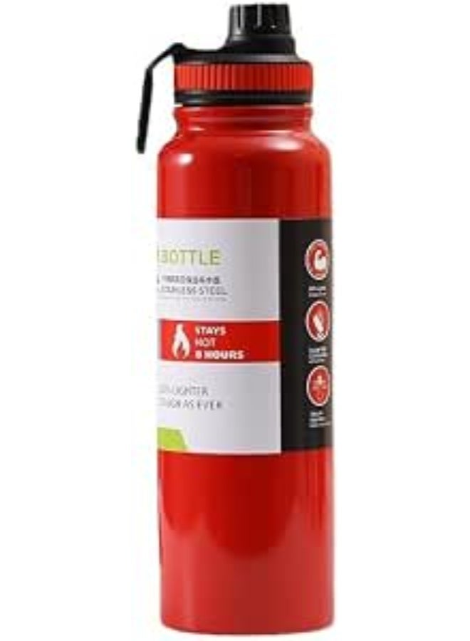 Original Insulated Water Bottle 800ml, Red, Thermal Stainless Steel Bottle, Model 20209 - Image 1
