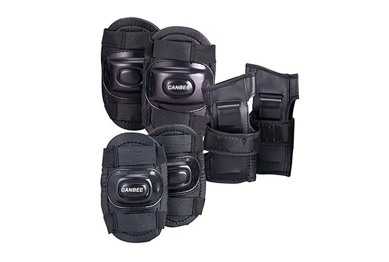 Canbee Cycling and Skating Protective Kit Set 6 to 14 Year Unsex Kids (Black) - Image 2