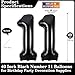 Lovoir Black 11 Number Balloons 40 Inch Giant Number 11 Balloons Foil Mylar Helium Black Number Balloons for 11th Birthday Party Supplies Anniversary Event Celebration Decorations - Image 4