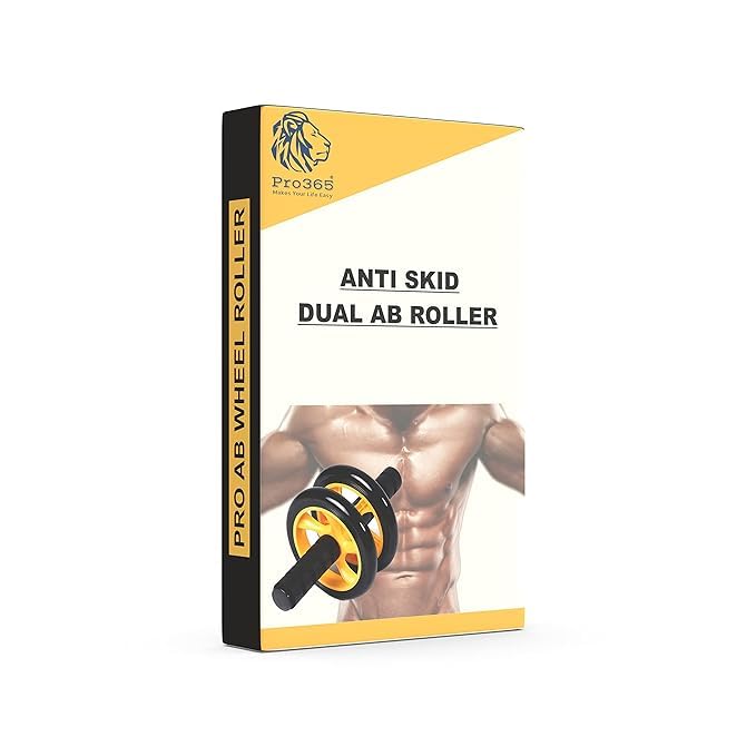 PRO365 Dual Ab Roller for Core & Ab Workouts Home Gym Abdominal Exercise Equipment for Men & Women with 6mm Safe Knee Mat - Image 4
