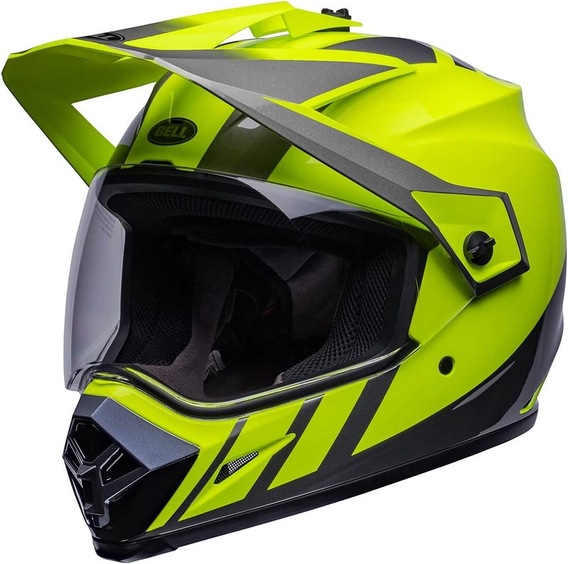 Bell MX-9 Adventure MIPS Full-Face Motorcycle Helmet - Dash Hi-Viz Yellow/Gray - Small - Image 3