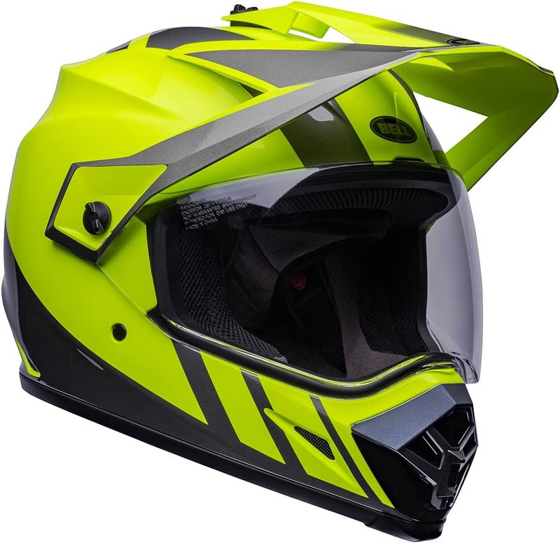 Bell MX-9 Adventure MIPS Full-Face Motorcycle Helmet - Dash Hi-Viz Yellow/Gray - Small - Image 1