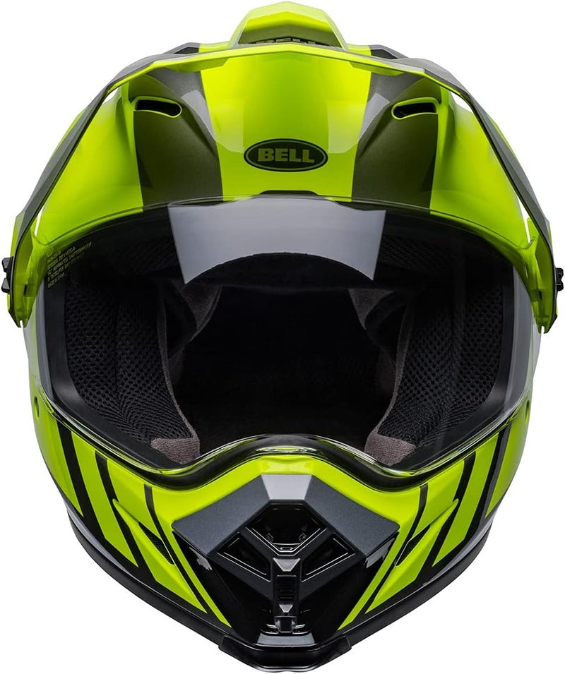 Bell MX-9 Adventure MIPS Full-Face Motorcycle Helmet - Dash Hi-Viz Yellow/Gray - Small - Image 2