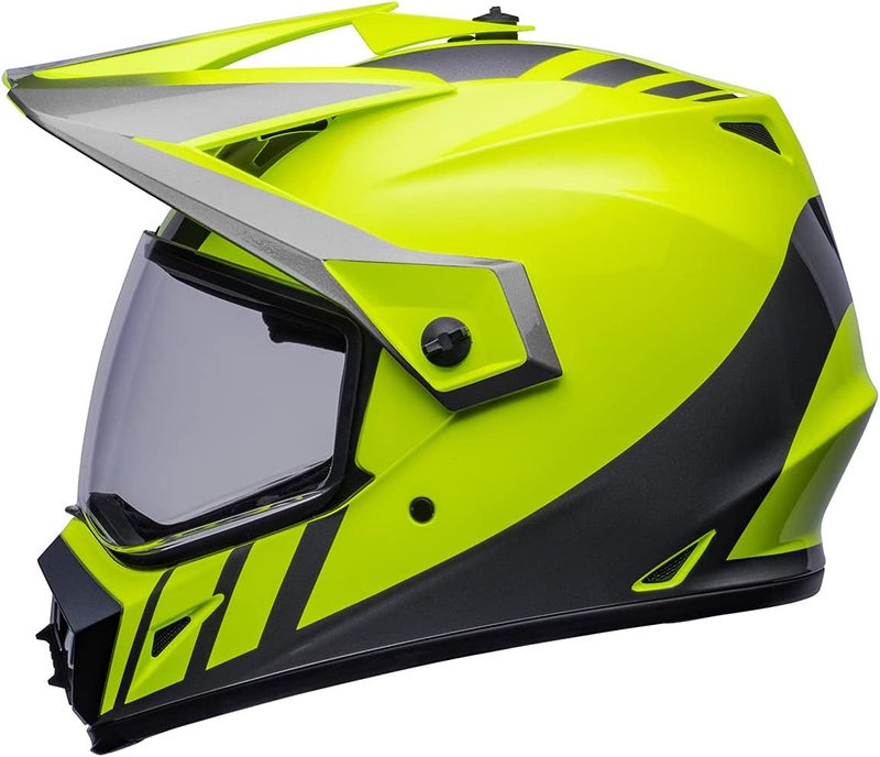 Bell MX-9 Adventure MIPS Full-Face Motorcycle Helmet - Dash Hi-Viz Yellow/Gray - Small - Image 4