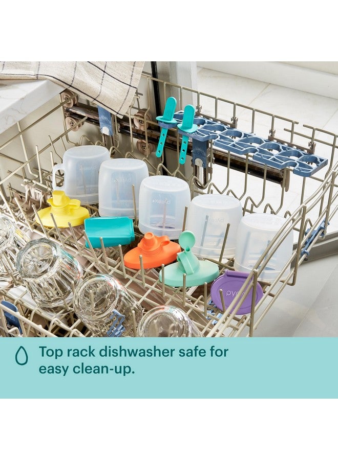 Pyrex Littles (6-PC) Silicone Baby Toddler Feeding Set, 5 OZ Pouches and Lids For Food & Beverage, Airtight Leak-Proof, BPA Free Non-Breakable Dishwasher Safe, Ages 6 Months + - Image 5