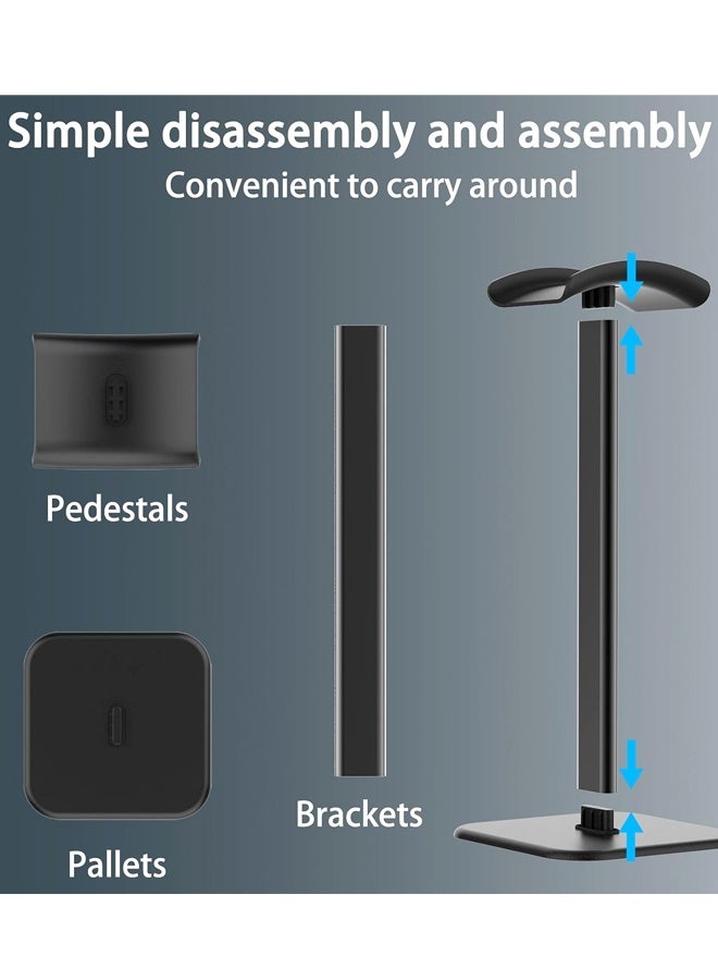 Headphone Stand for Desk - Headphone Holder for AirPods Max, Sony, Bose, Beats and More (Black) - Image 3