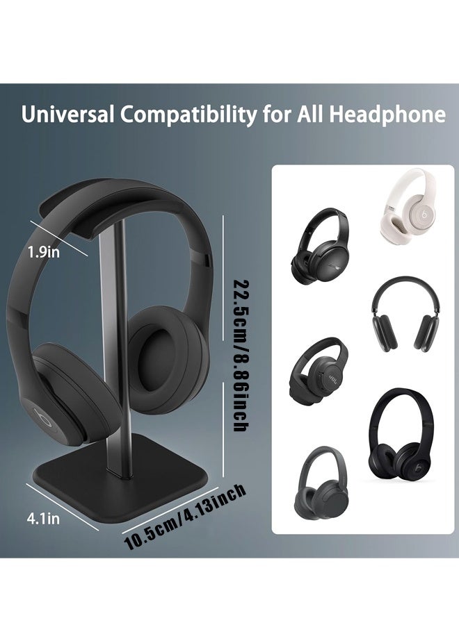 Headphone Stand for Desk - Headphone Holder for AirPods Max, Sony, Bose, Beats and More (Black) - Image 2
