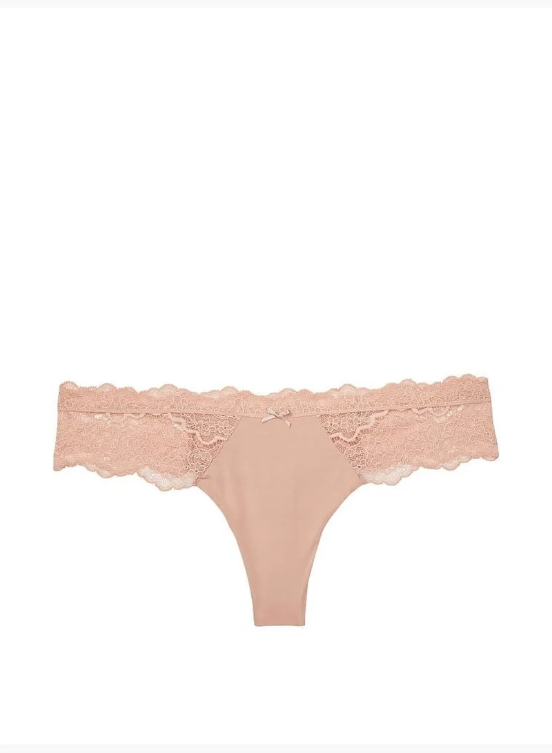 Victoria's Secret Lace Trim Thong Panty