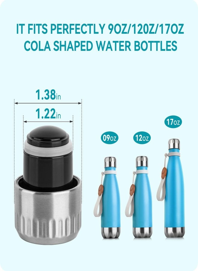 Soledea Lid Fits for BJPKPK、S'well、koodee Cola Shape Water Bottle, Replacement Leak Proof Lid for 9 oz, 12oz, 17 oz Cola Shape Water Bottle - Image 4
