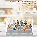 KKU Display Case for Figures Minifigure Display Case Box Storage 10 X 61 X 54 Action Figures Blocks for Display with 3 Movable Steps - Image 3
