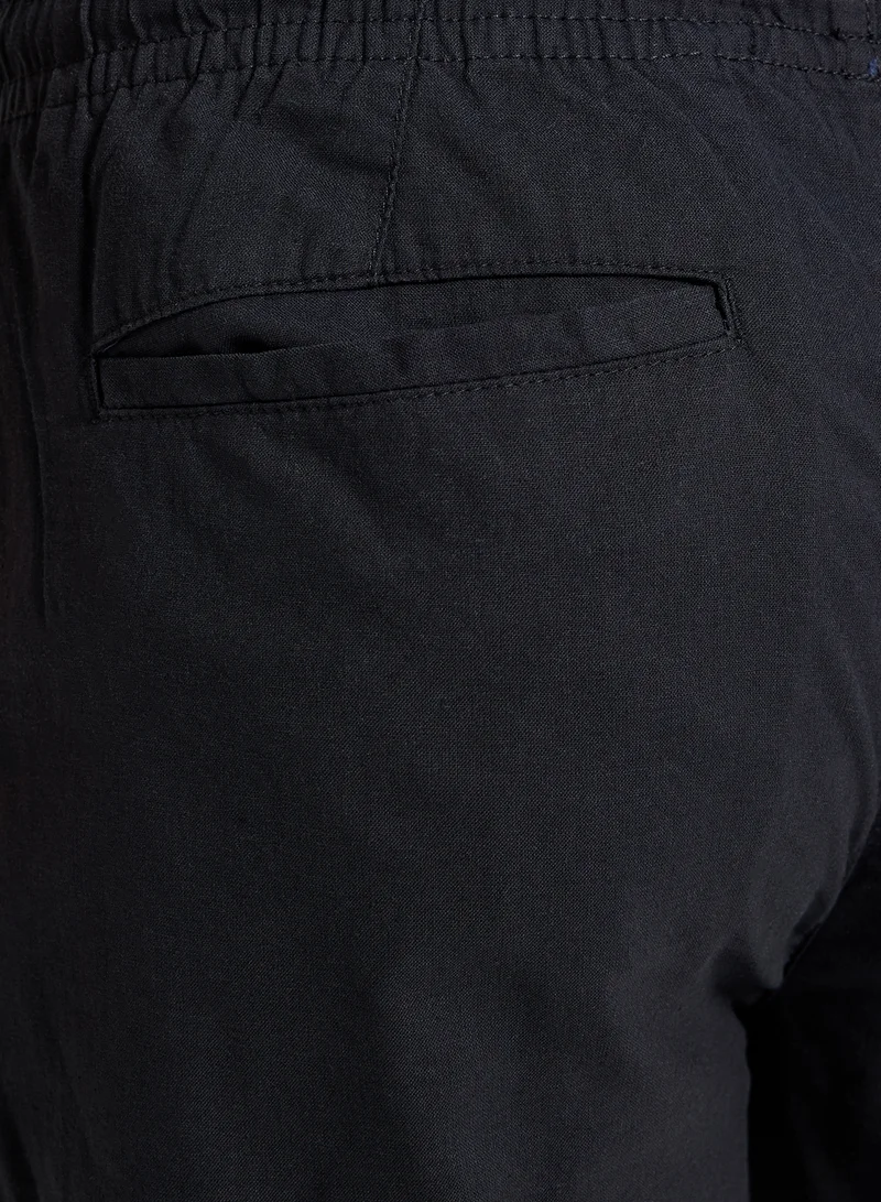 BRAVE SOUL Elasticated Waist Drawcord Button Shorts