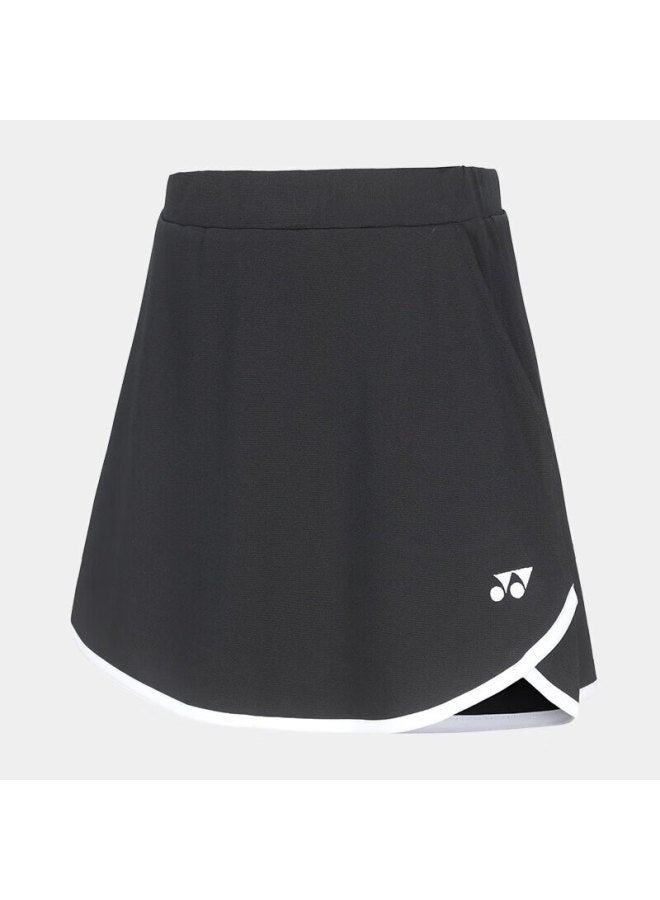 Yonex Badminton Dress, Sweat-wicking, Comfortable, Cool-feeling, Fashionable Sports Skirt, 220184bcr, Black, Size L - Image 5