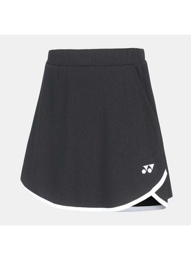 Yonex Badminton Dress, Sweat-wicking, Comfortable, Cool-feeling, Fashionable Sports Skirt, 220184bcr, Black, Size L - Image 2