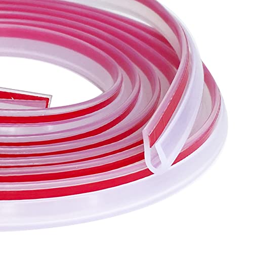 Tintvent Clear Rubber Edge Trim, U Channel Rubber Seal Strip with Self-Adhesive Tape, Metal Edge Protector Fit for 0.15", 20Ft (236 in) - Image 1