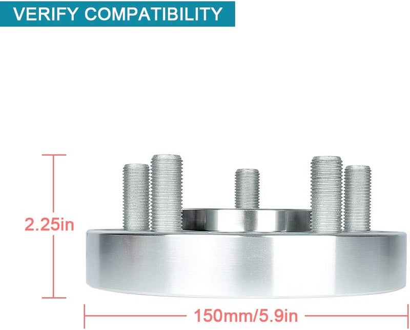 IRONTEK 1in Hubcentric Wheel Spacers Adapter 5x4.5 (71.5mm Bore, 14x1.5 Studs) for Ford GT and Mustang - Image 5