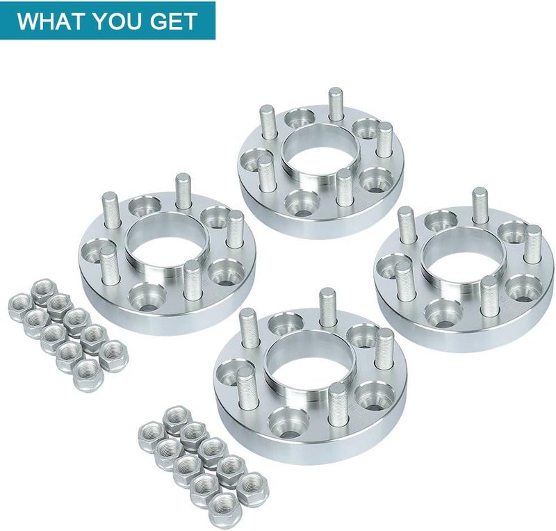 IRONTEK 1in Hubcentric Wheel Spacers Adapter 5x4.5 (71.5mm Bore, 14x1.5 Studs) for Ford GT and Mustang - Image 4
