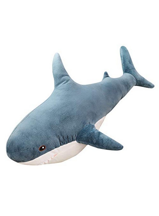 XIAOHONG 39 inch Giant Shark Stuffed Animal,Soft Shark Cushion Pillow Shark Plush Pillows,Chubby Stuffed Shark Toy Kid's Room Décor,Perfect Stress Relief for Women - Image 3