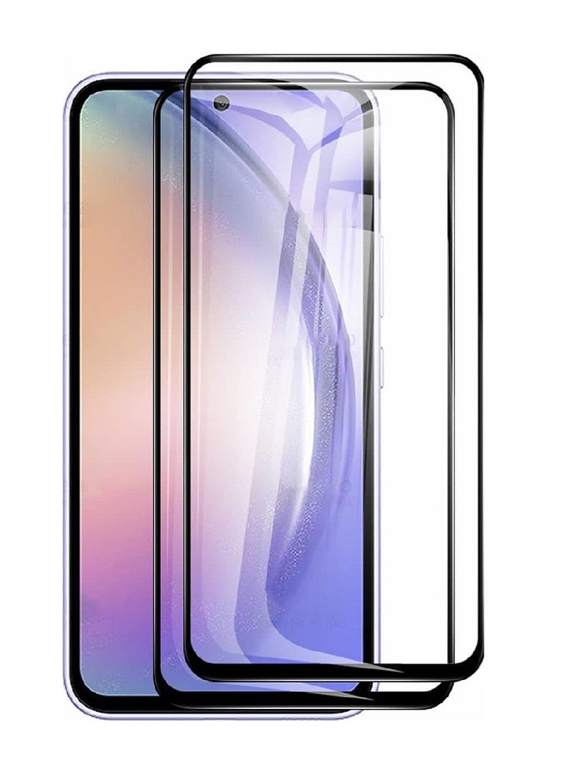 Super 2 Pieces Tempered Glass Screen Protector 5D Designed For Samsung Galaxy A54 Full Glue Edge to Edge Full Screen Coverage And Bubble Free - Image 1