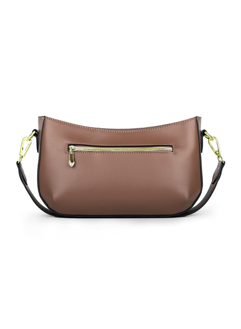14-The White Rose Crossbody bags Dark Coffee