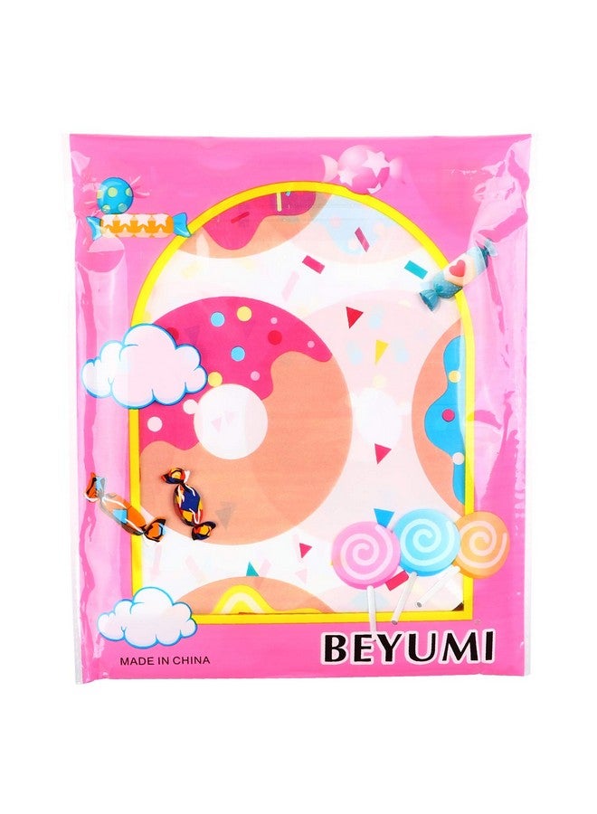 BeYumi 4Pack Donut Party Tablecloth, Rectangular Table Cover For Dining Room Kitchen Decor, Disposable Plastic Picnic Tablecover For Kids Birthday, Donut Theme Party Decoration Supplies, 42.5’’ X 71’’ - Image 5