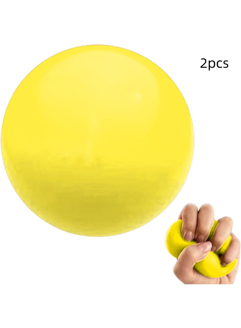 قطعتان - جهاز تقوية عضلات اليد والأصابع، كرة إسفنجية للتعافي - Image 1