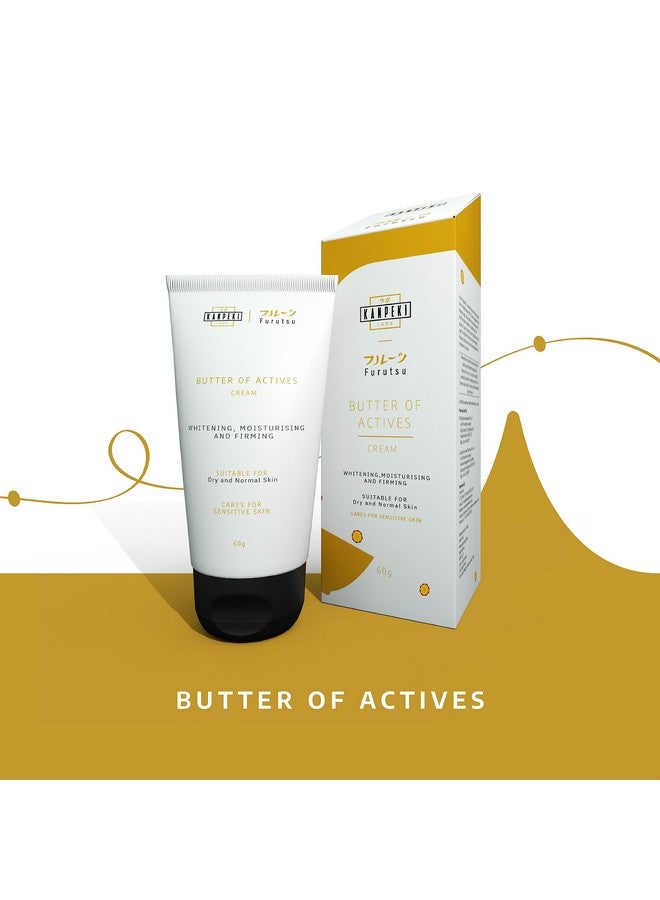 KANPEKI Labs Furutsu Butter Of Actives Facial Cream For Moiturising & Firm Skin Suitable For Dry Sensitive & Normal Skin 60G - Image 2