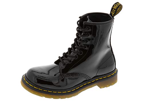 Dr Martens Womens 1460 W Patent Leather 8 Eye Boot Black 6