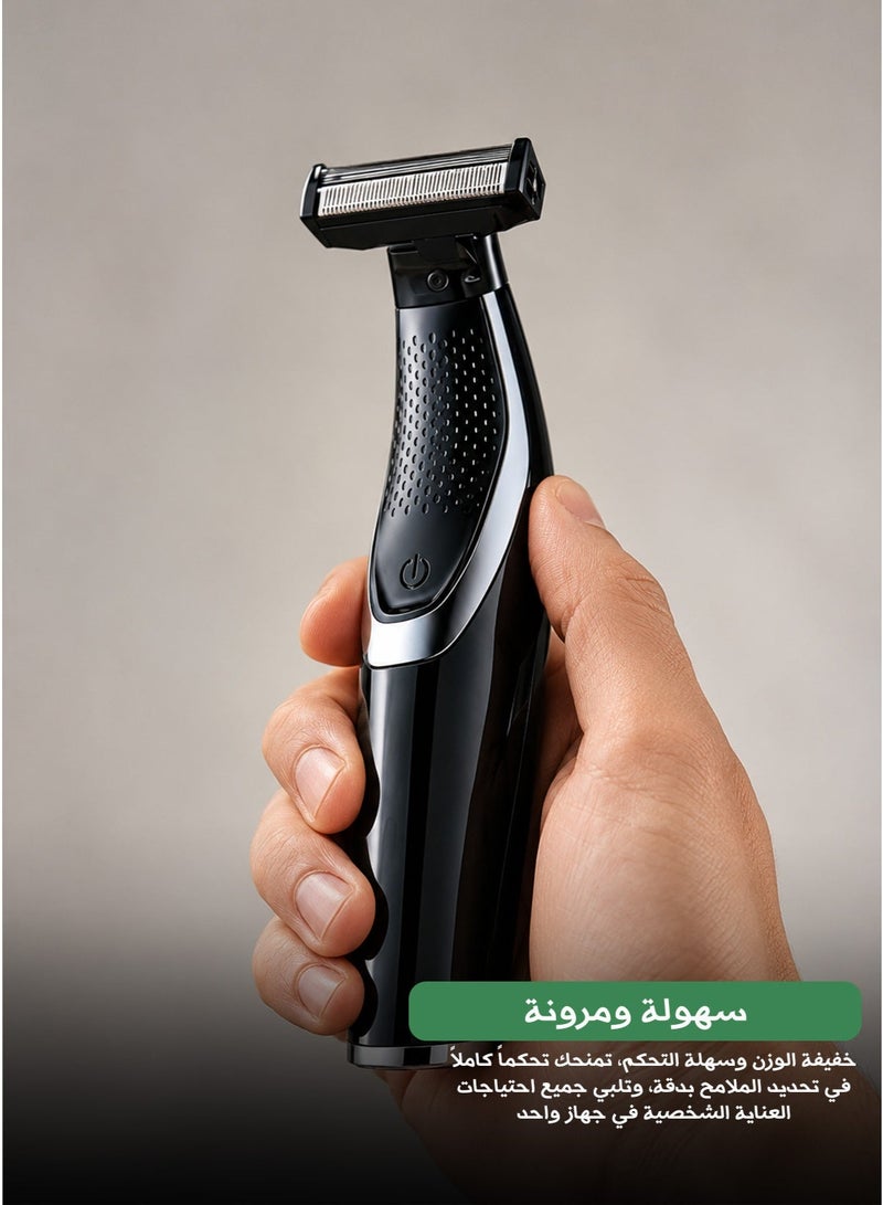 Davena 5-in-1 Electric Grooming Kit for Men – Rechargeable Beard & Body Trimmer with USB Charging – Model DV661 - Image 5