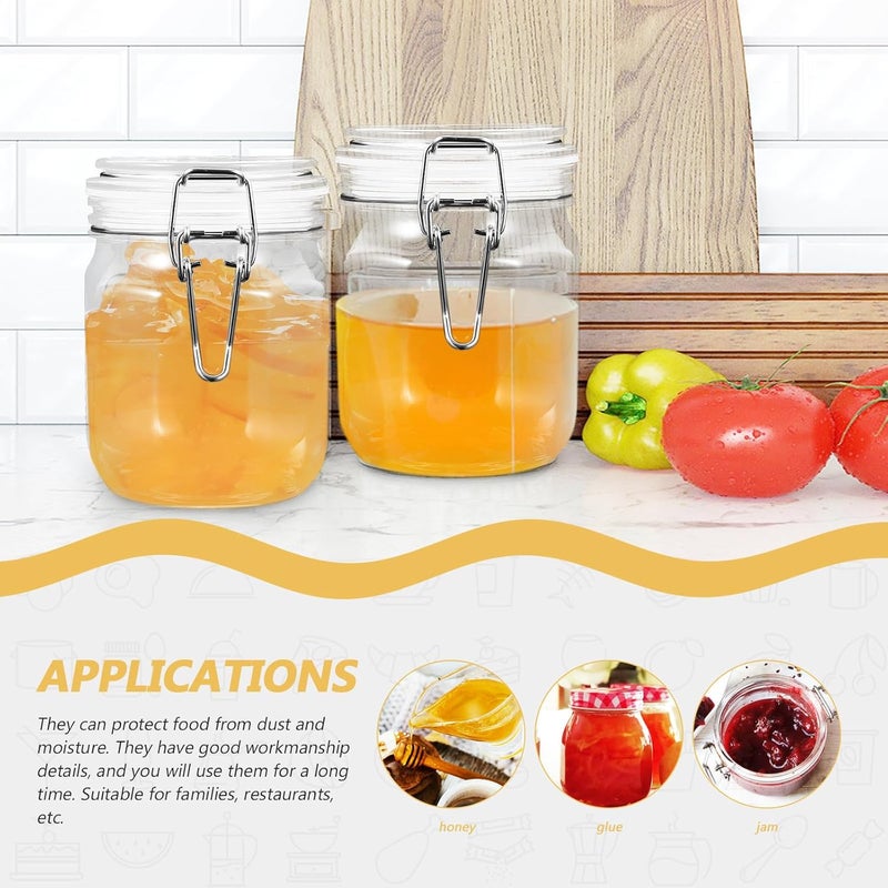 2pcs Airtight Honey Jars with Lid Pet Honey Storage Containers 1lb Refillable Bottles for Kitchen and Dining Use - Image 5