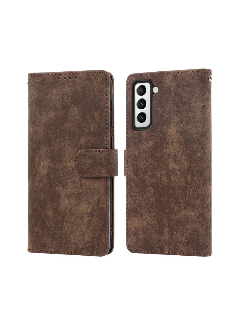 Suteni Flip Cover Card Slots Leather Phone Case for Samsung - Image 1